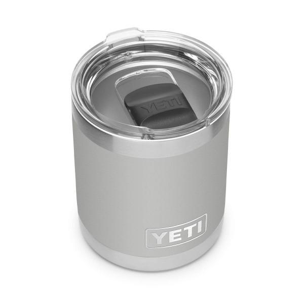 YETI Rambler 10オンス ローボール マグスライダー蓋付き 真空断熱 ステンレス製、グラ...