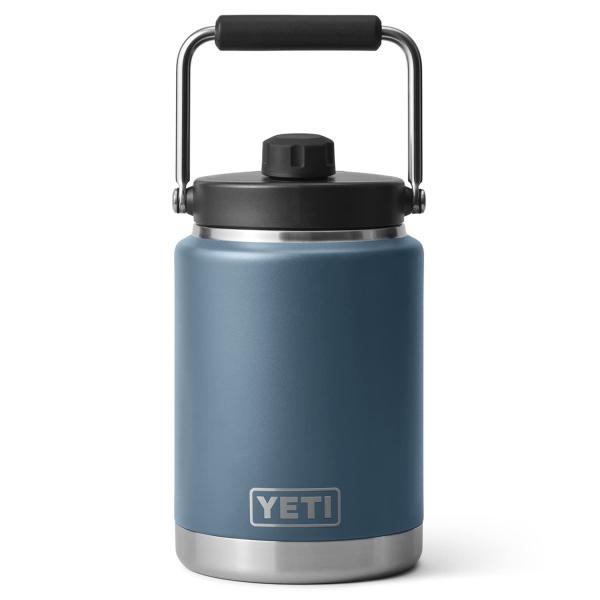 YETI Rambler ハーフガロン ジャグ マグキャップ付き 真空断熱 ステンレス製、ノルディッ...