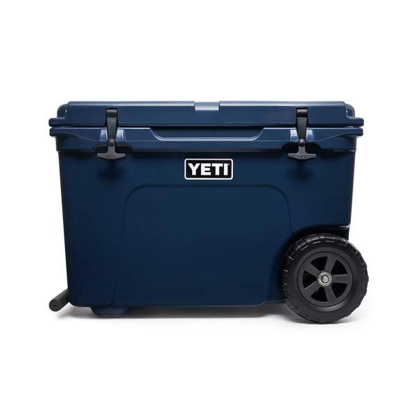 YETI Tundra Haul ポータブル ホイール付きクーラー:YETIボックス、ネイビー