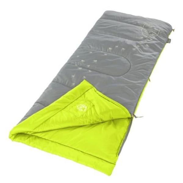 COLEMAN KIDS 45°F SLEEPING BAG, COMFORTABLE CAMPIN...