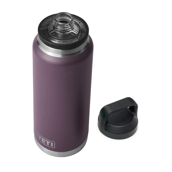 YETI Rambler 36オンス ボトル キャップ付き 真空断熱 ステンレス製、ノルディックパー...