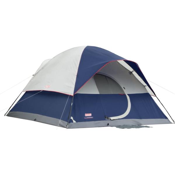 Coleman Elite Sundome 6-Person Tent,Blue,144" L x ...