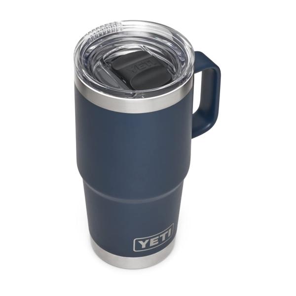 YETI Rambler 20オンス トラベルマグ ストロングホールド蓋付き 真空断熱 ステンレス製...