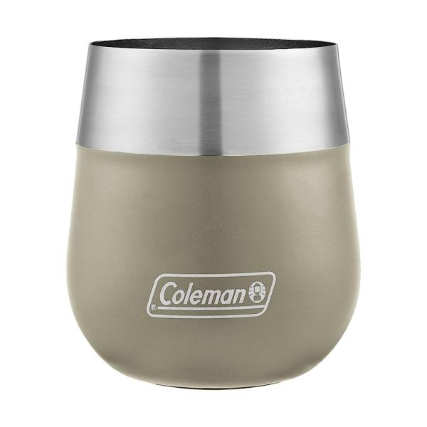 COLEMAN CLARET INSULATED STAINLESS STEEL WINE GLAS...