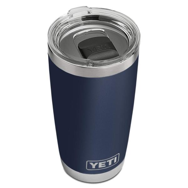 YETI Rambler 20オンス タンブラー マグスライダー蓋付き 真空断熱 ステンレス製、ネイ...