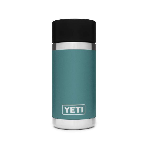 YETI Rambler 12オンス ボトル キャップ付き 真空断熱 ステンレス製、リバーグリーン