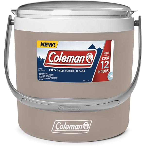 Coleman 9-Quart Party Circle Cooler, Sandstone