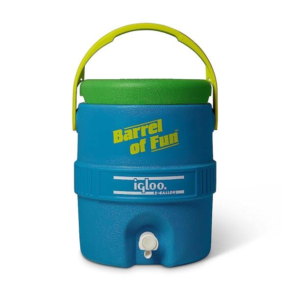IGLOO 2-GALLON RETRO PARTY WATER JUG COOLER, LIGHT...