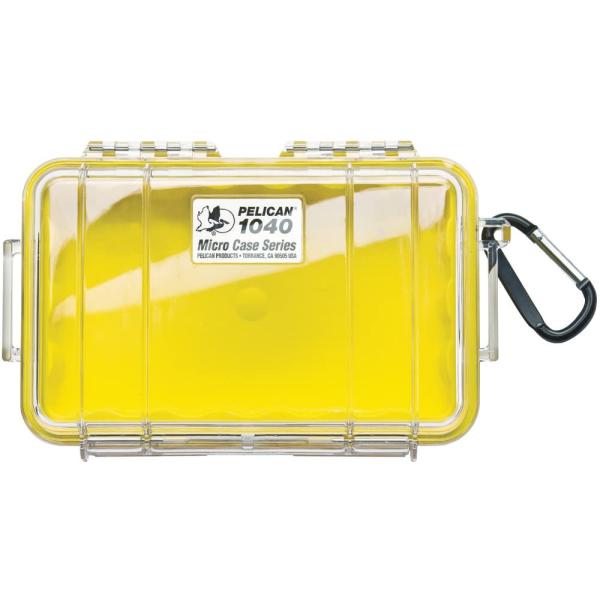 PELICAN 1040-027-100 1040 MICRO CASE (YELLOW/CLEAR...