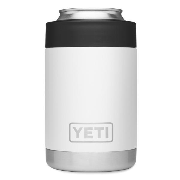 YETI Rambler 12オンス コルスター 缶クーラー:YETI 真空断熱 ステンレス製、ホワ...