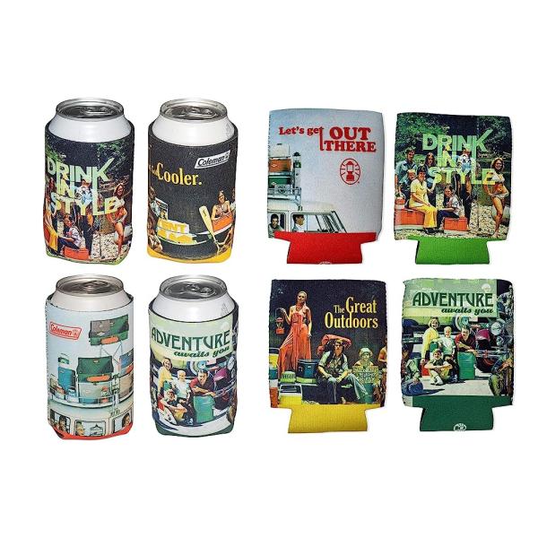 COLEMAN 4 CAN HOLDERS IN EACH PACK THROWBACK COLLE...