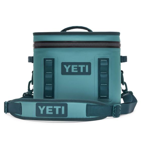 YETI Hopper Flip 12 ポータブルソフトクーラー:YETI、リバーグリーン