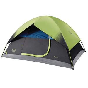 COLEMAN DOME CAMPING TENT | SUNDOME DARK ROOM TENT WITH EASY SET UP , GREEN/BLACK/TEAL, 4 PERSON｜usdirectmax