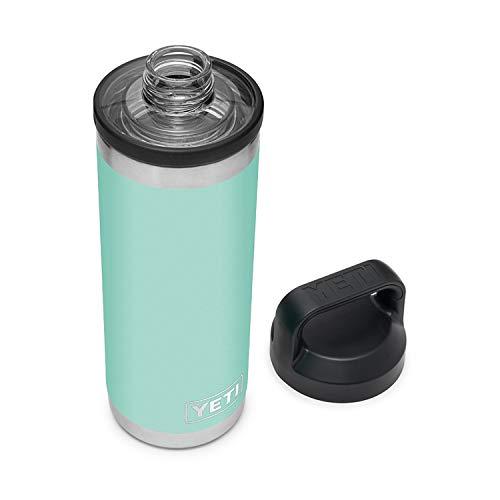 YETI Rambler 18オンス ボトル キャップ付き 真空断熱 ステンレス製、シーフォーム