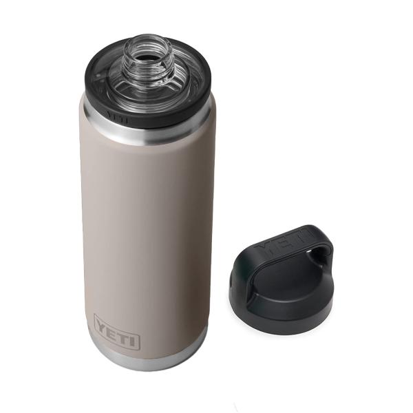 YETI Rambler 26オンス ボトル キャップ付き 真空断熱 ステンレス製、シャープテイルト...