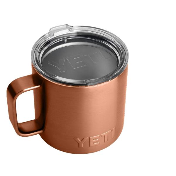 YETI Rambler 14オンス マグカップ 蓋付き 真空断熱 ステンレス製、カッパー