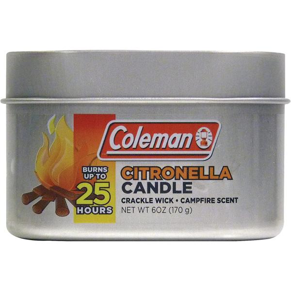 Coleman Scented Outdoor Citronella Candle with Woo...