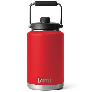 YETI RAMBLER GALLON JUG, VACUUM INSULATED, STAINLESS STEEL WITH MAGCAP, RESCUE RED