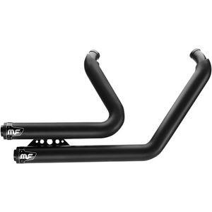 マフラー MagnaFlow積極的な黒い暴動2-1 2への1排気のハーレーDyna FXD