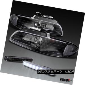 ヘッドライト 2011-2014クライスラー300交換用ハロゲンLED DRLブラック