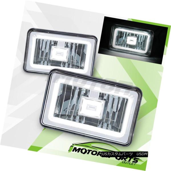 ヘッドライト 2PCS 4 "X6"ユニバーサルLEDヘッドライトハイビームヘッドランプ（トラックピ...