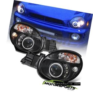 ヘッドライト 2002-2003スバルインプレッサS202 WRX STI JDMブラック