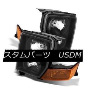 ヘッドライト 2006-2010ジープコマンダーブラックヘッドライトヘッド