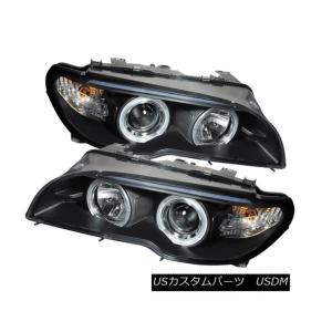 BMW E46 クーペ 後期用 LEDイカリングヘッドライト ブラックインナー 