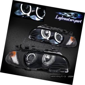 BMW E46 クーペ 後期用 LEDイカリングヘッドライト ブラックインナー 