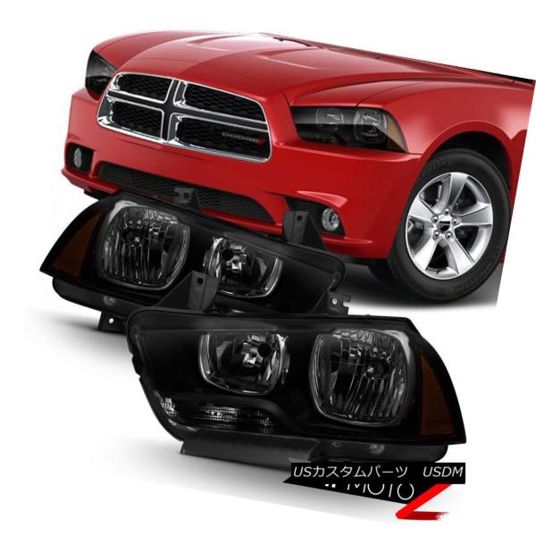 ヘッドライト 2011-2014年ダッジチャージャーSXT追求セットのための "DARKEST SM...