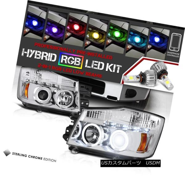 ヘッドライト [調節可能なカラーLEDロービーム] 04 + 14タイタントラック用のL + R C...