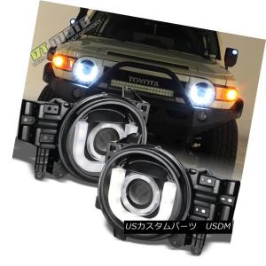 ヘッドライト 07-14 FJクルーザー用クローム/スモークヘッドライトLED