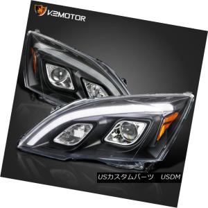 ヘッドライト 07-11ホンダCRV CR-VブラックLED DRLプロジェクター