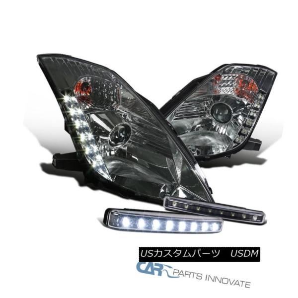 ヘッドライト フィット03-05日産350Z Z33フェアレディ煙プロジェクターヘッドライト+ Bl...