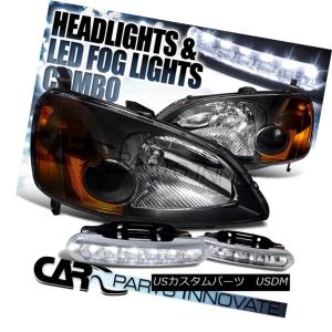 ヘッドライト 適合01-03ホンダシビックEM ES 2Dr / 4DrクーペセダンJDM