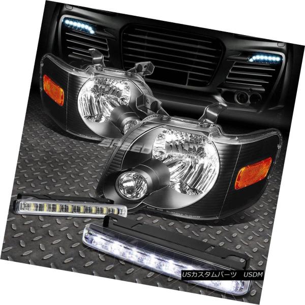 ヘッドライト BLACK HEADLIGHT + AMBE   06-10 FORD EXPLORE...