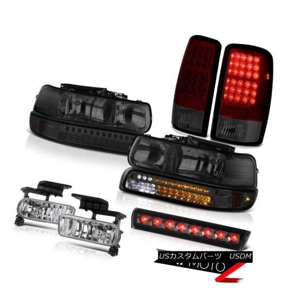 テールライト 2000-2006タホZ71第3ブレーキランプフォグライトスモークテールランプヘッドラ...