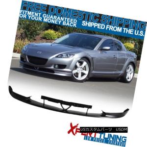 エアロパーツ フィット2004-2007マツダRX8 OEスタイルフロントバンパーリップスポイラーボディキットポリウレタン Fits 2004-200｜usdm