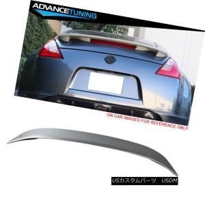 エアロパーツ フィット06-08日産350Zブラックフロントバンパーリップ