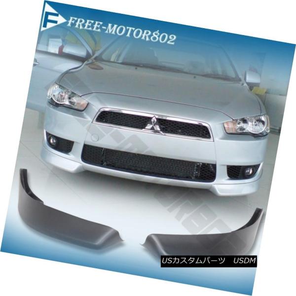 エアロパーツ 08-15三菱ランサーOEスタイルPPフロントバンパーリップスポイラーBODYKIT ...