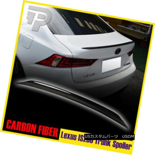 エアロパーツ レクサスIS250 IS350 XE30カーボンリアトランク・スポイラーセダン For...