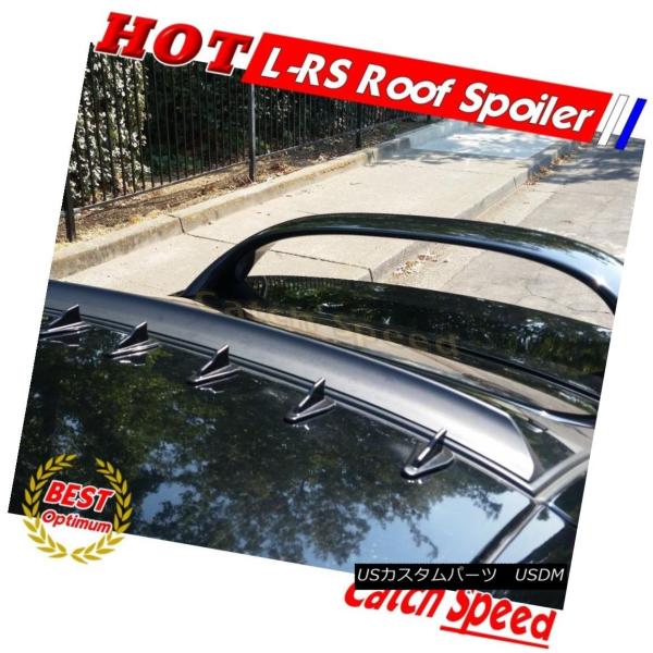 エアロパーツ ホンダアコードクーペのフラットブラックLRSタイプリアルーフスポイラーウイング2008...