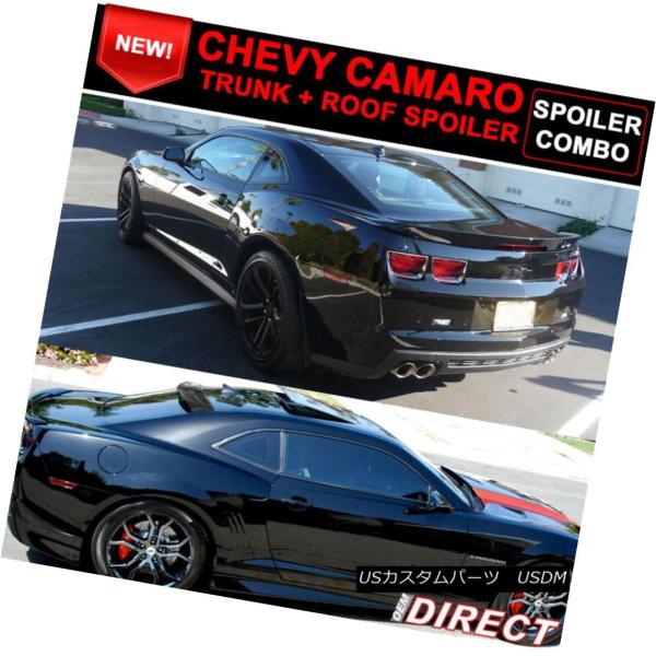エアロパーツ シボレーカマロZL1スタイルのABS屋根+トランクスポイラーの塗装黒のWa8555 F...