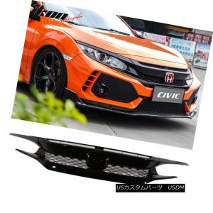 グリル Fits 99から00ホンダシビックEK9エック光沢BLKアルミメッシュ