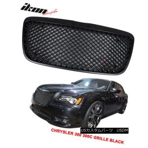 クライスラー 300c フロントグリル ファントムスタイル バーチカル グリル Fits 11-14クライスラー300 300C Bスタイルメッシュスタイル