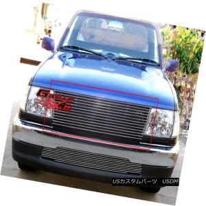グリル Fits 2001-2004トヨタタコマ2WDバンパーステンレスクローム