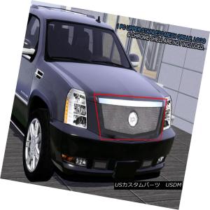 グリル 02-06キャデラックエスカレード光沢のある黒ハニカムメッシュ