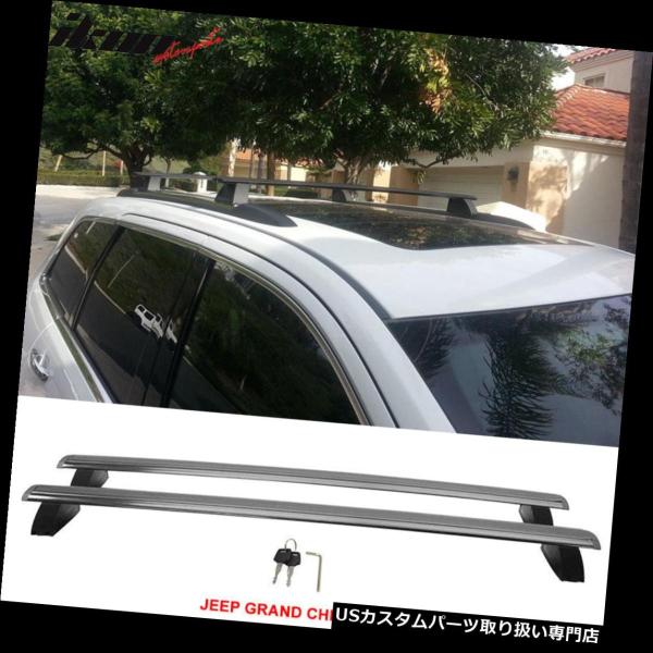 USキャリア フィット11-18ジープグランドチェロキーOEファクトリースタイルルーフラッククロスバ...