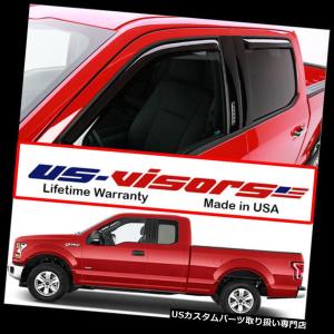 USベントバイザー、ドアバイザー 米国 - バイザー2015  -  2018年フォードF  -  150スーパーキャブトラックウィンド｜usdm