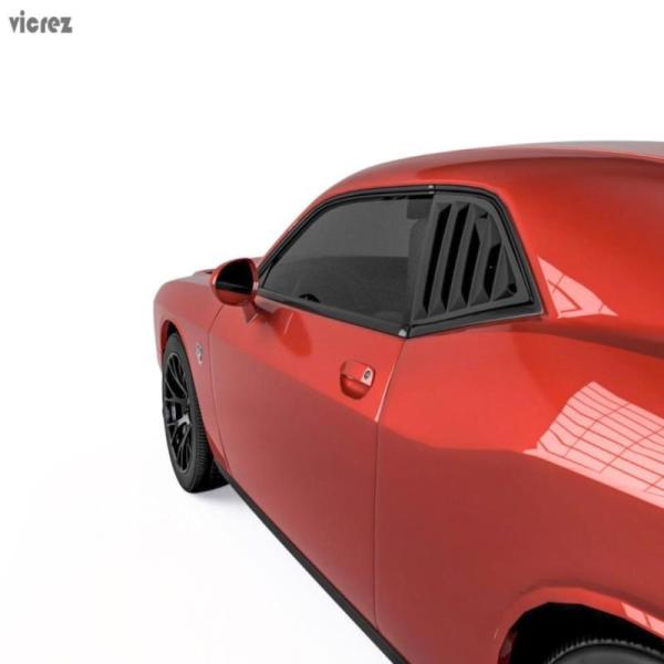 USウィンドウルーバー VicrezダッジチャレンジャーSRTヘルキャット2008-2019 LVク...